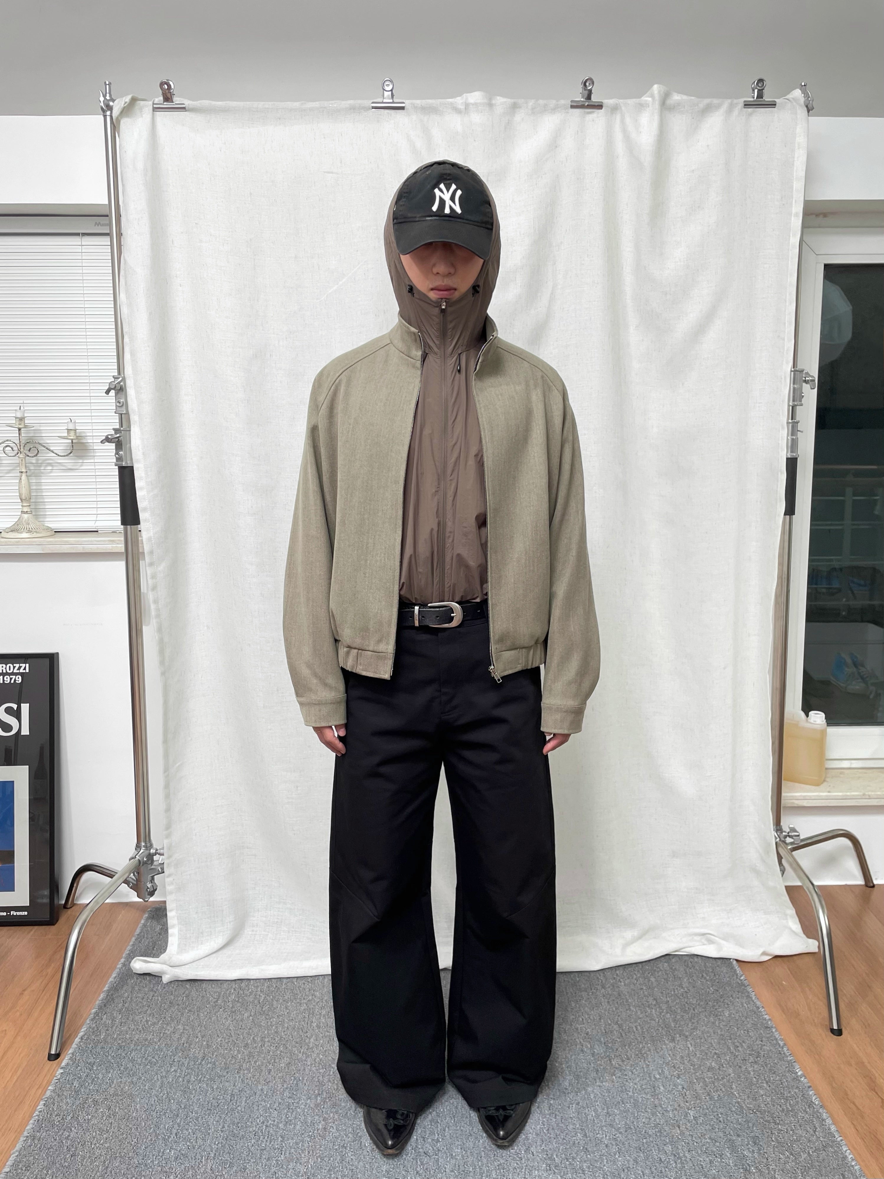 立体裁断ワイドフレアトラウザーズ N5871