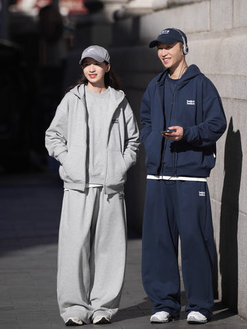 裾を絞れる2WAY裏起毛ワイドスウェットパンツ N5875