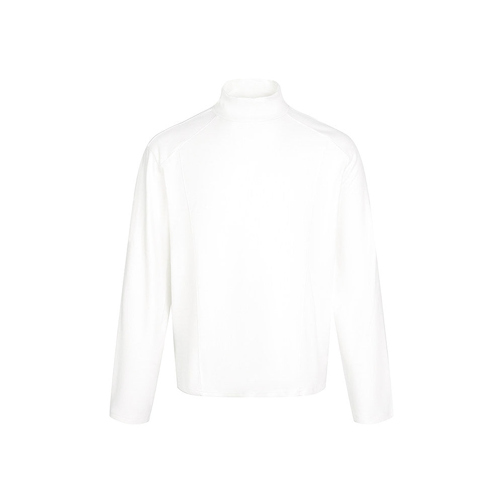 ミニマル モックネック ベーシックニット　N6340