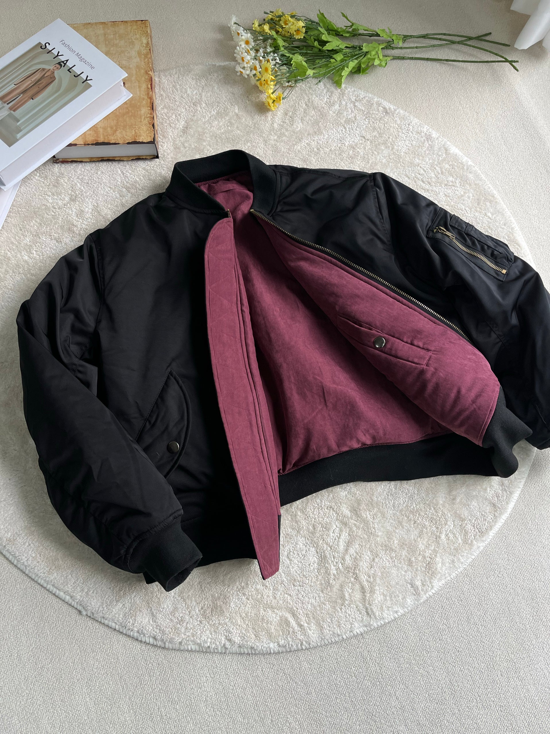 ベルベット＆ナイロン・リバーシブル・パデッドMA-1 N6240