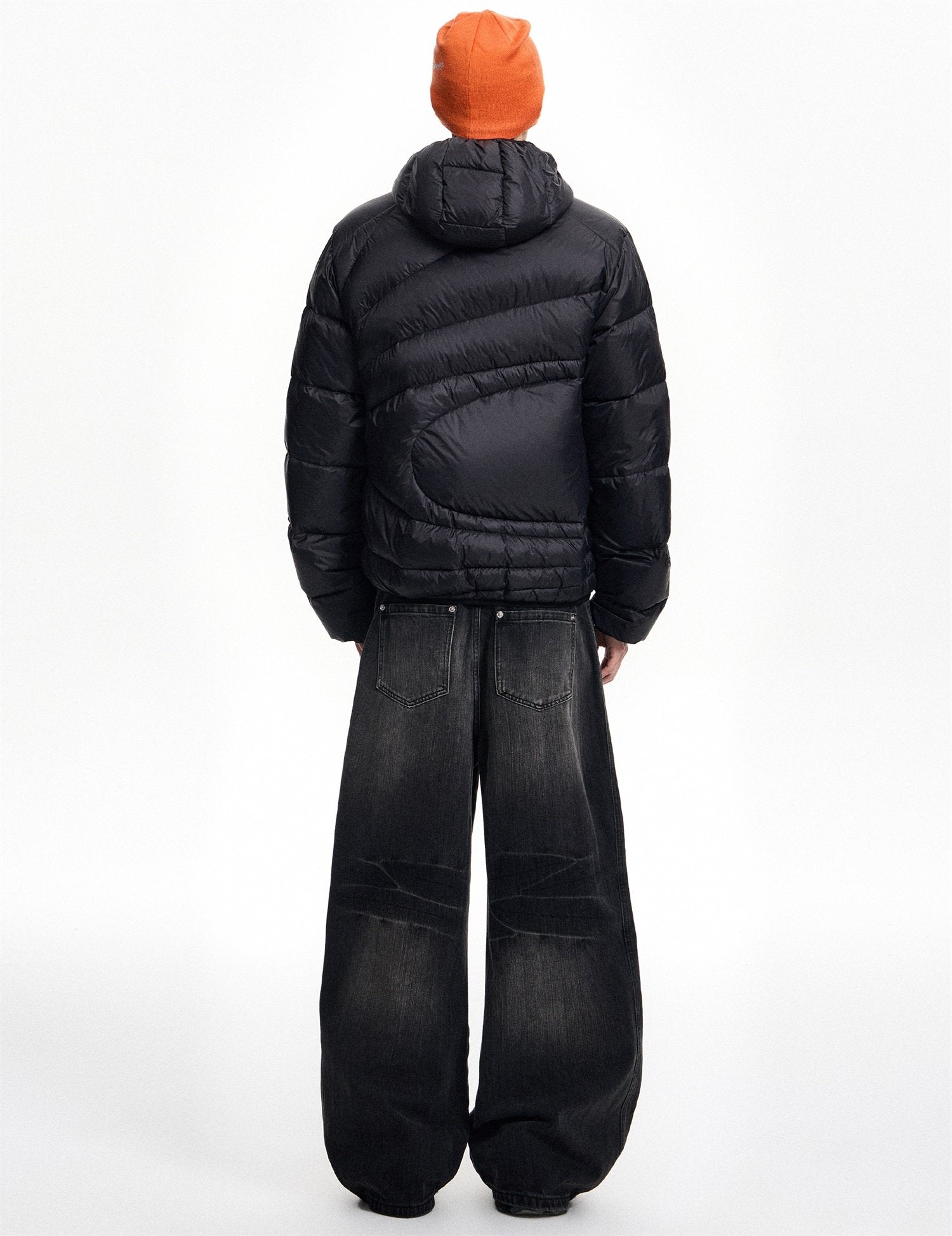 軽量90％ダウン 斜めフロント 防水キルティングジャケット　N6356