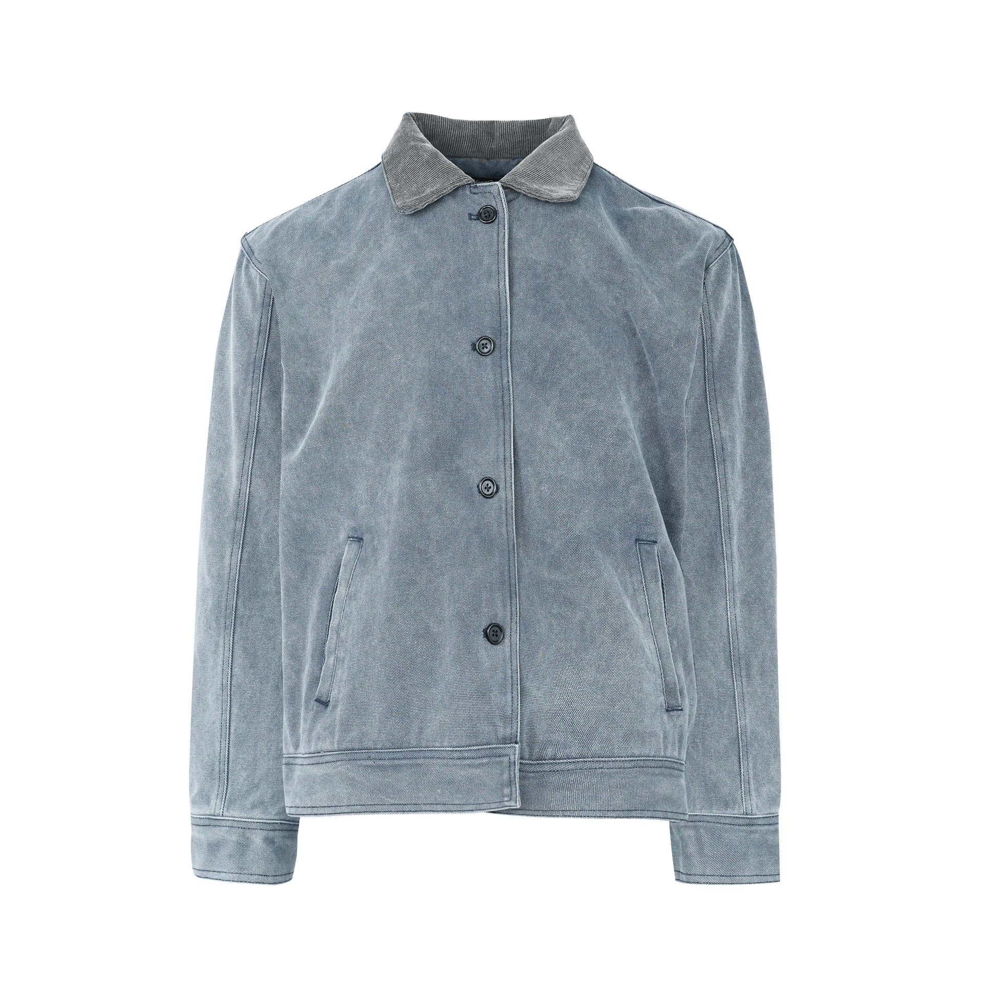 コーデュロイ襟フェードカラーボックスジャケット N5910