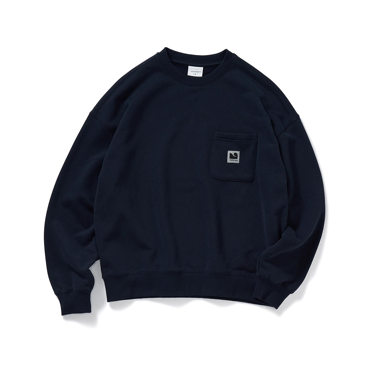 刺繍ポケ付き 裏起毛ヘビーウェイトスウェット N5818