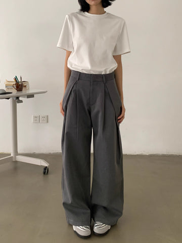 ディープツータック・ワイドストレートスラックス N5963