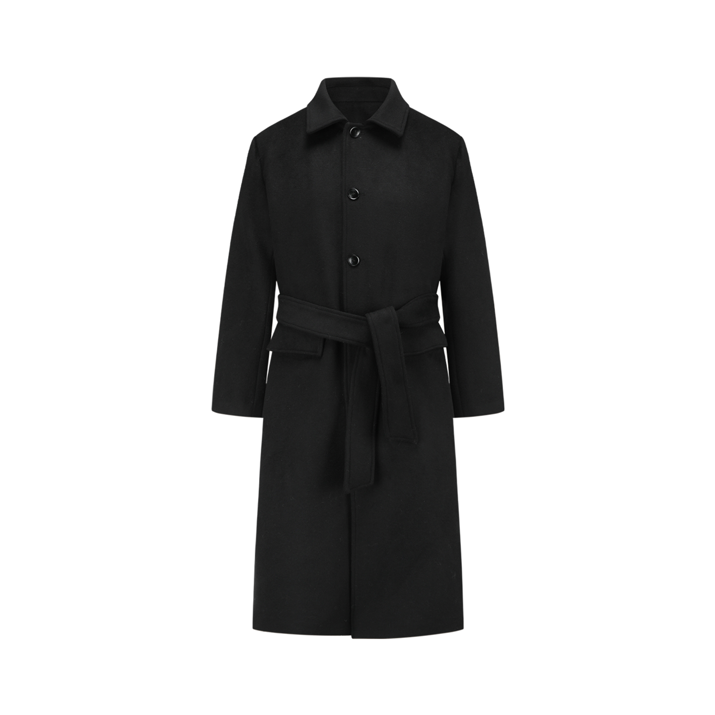 オーストラリア羊毛50％ ハンティングロングコート N6538