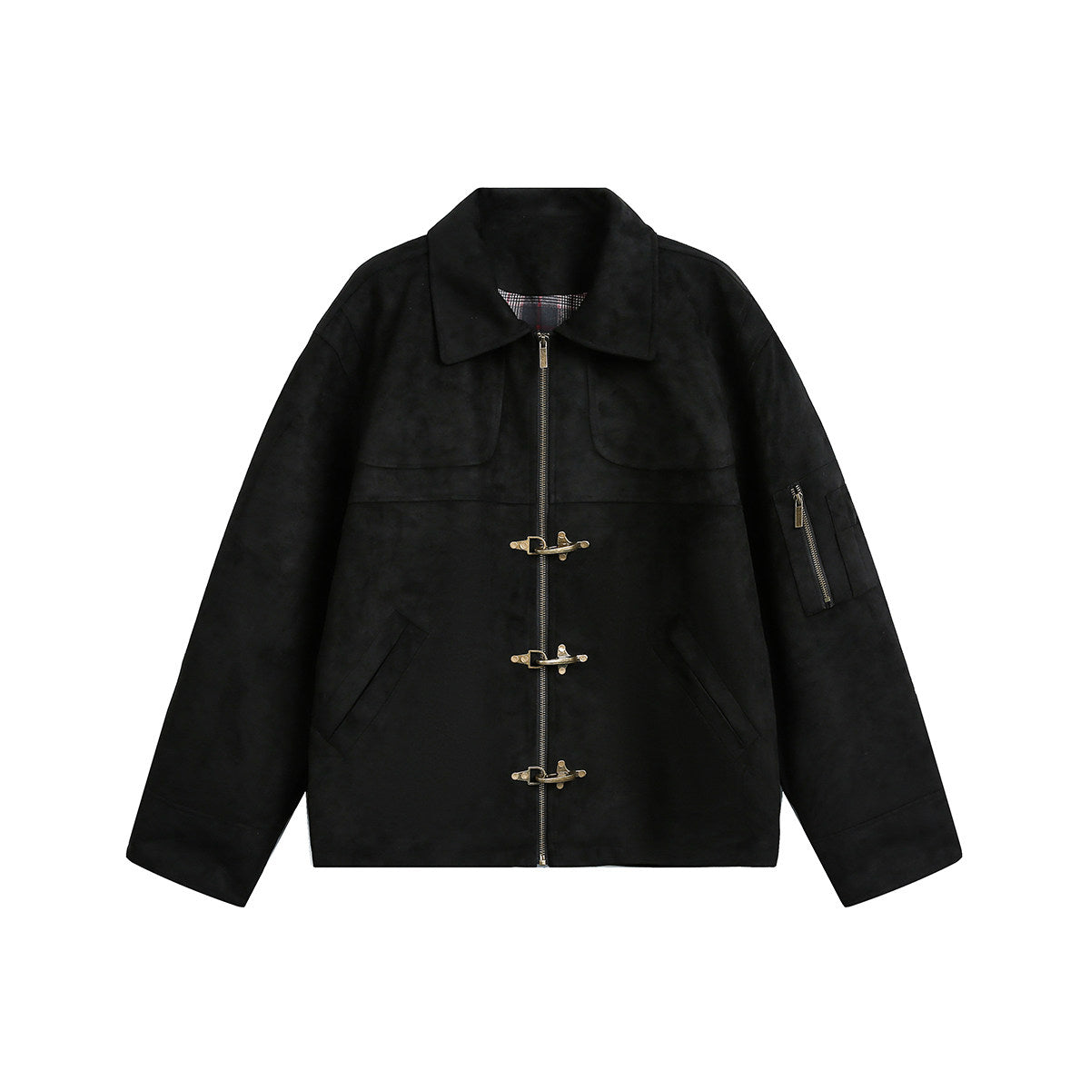 ヴィンテージスエード デコンストラクト ショートブルゾン　N6616