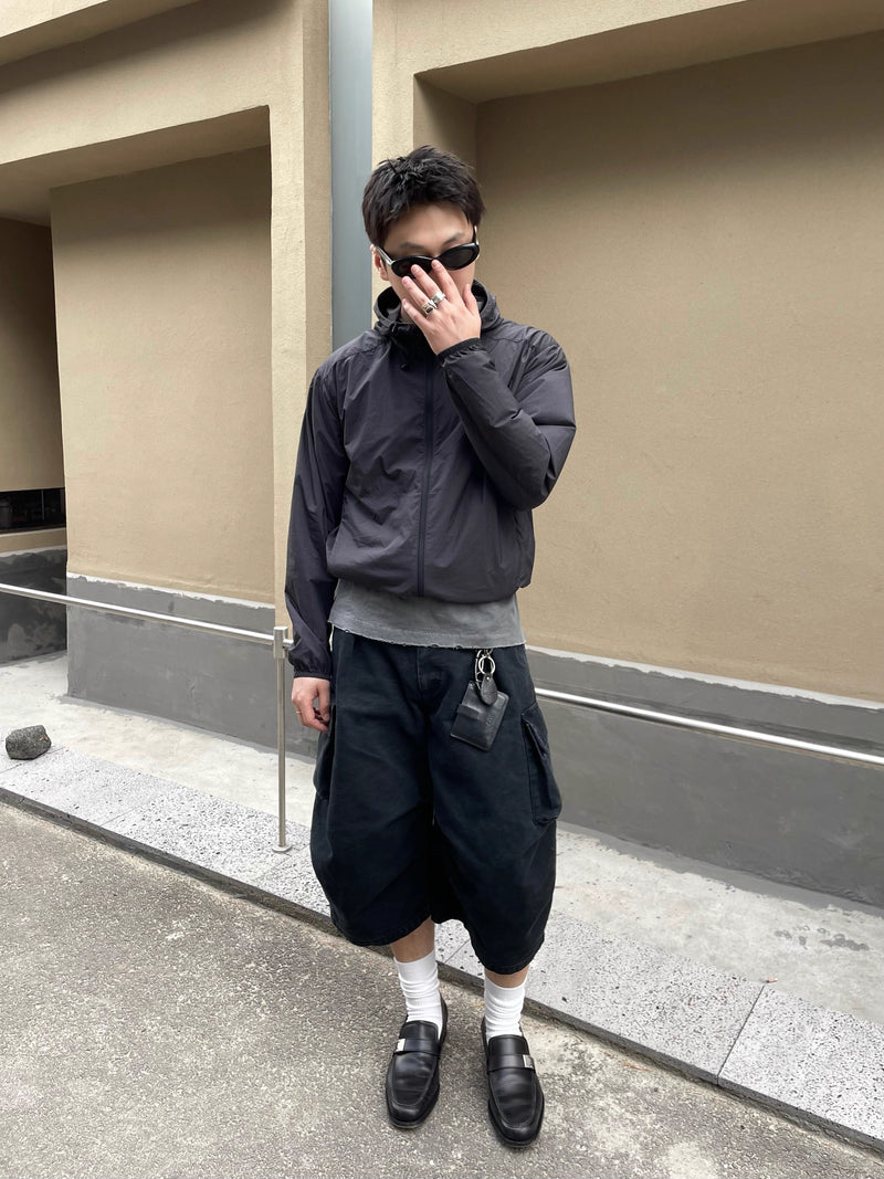 ウォッシュド クロップド ワイドカーゴパンツ / Washed Cropped Cargo   N5594