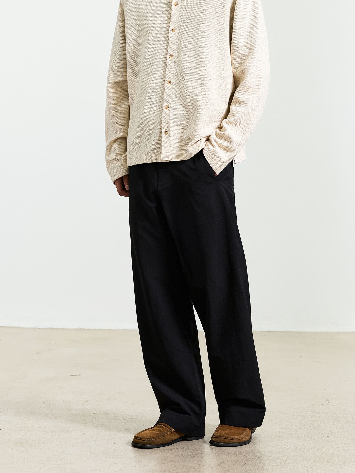 シームレス 高機能ワイドスラックス　N6773