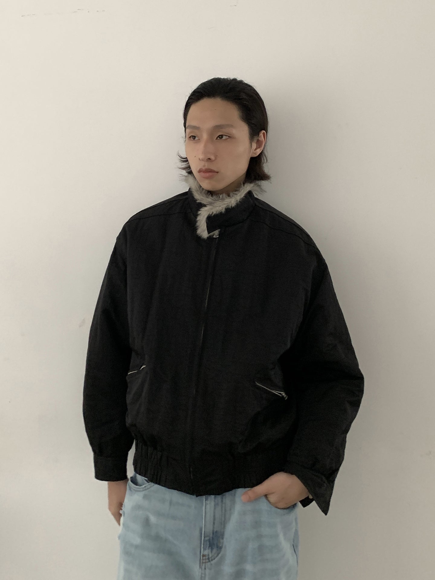 ミニマル・ボアジャケット　N6200