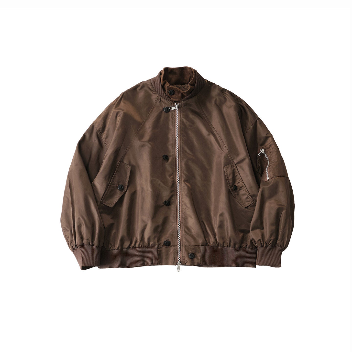 ミリタリースタンドカラー MA-1ブルゾン　N6754