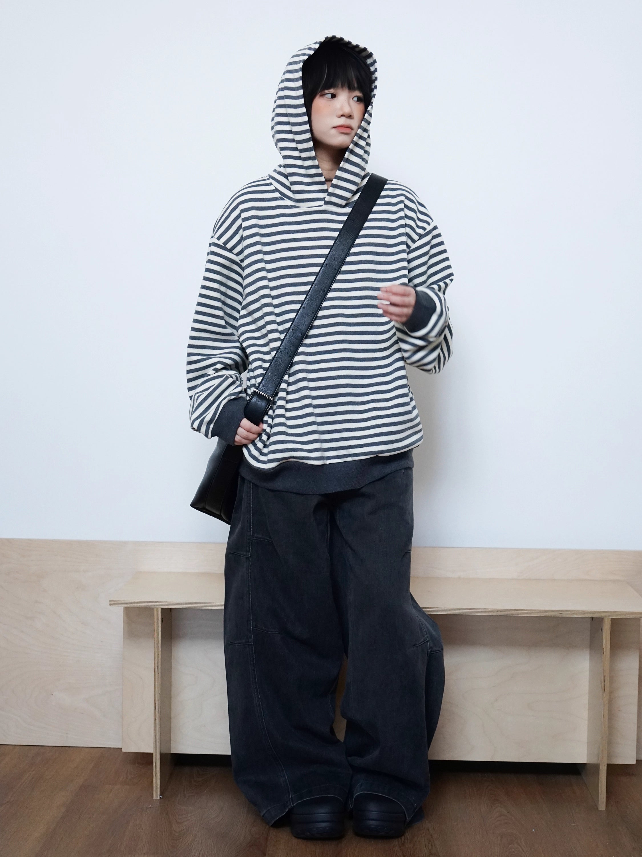 クラシックストライプ フーディー N5785