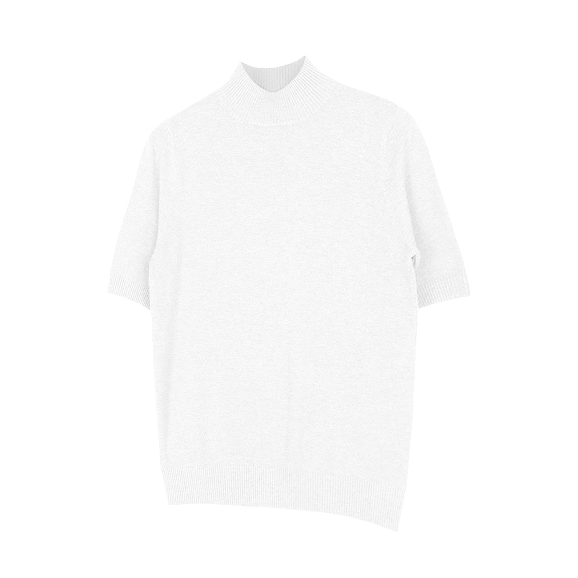 モックネック ショートニットT　N6649