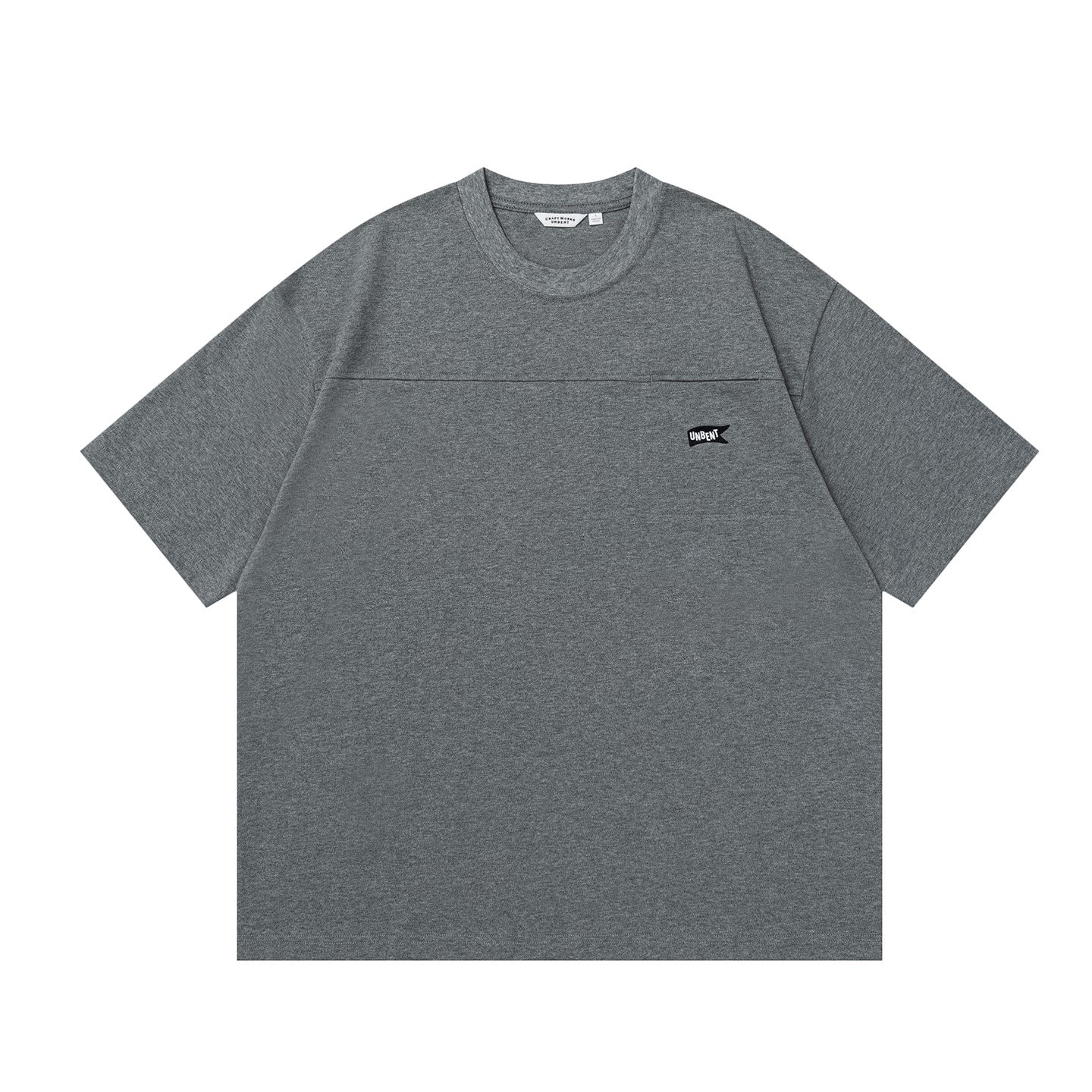 【300G】天然コットン 胸ポケット刺繍ロゴ Tシャツ　N6708