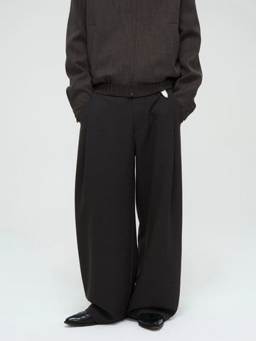 1990s JHANE BARNES 2インプリーツ　ワイドトラウザーズ ディーププリーツ・スーパーワイドトラウザーズ N6038