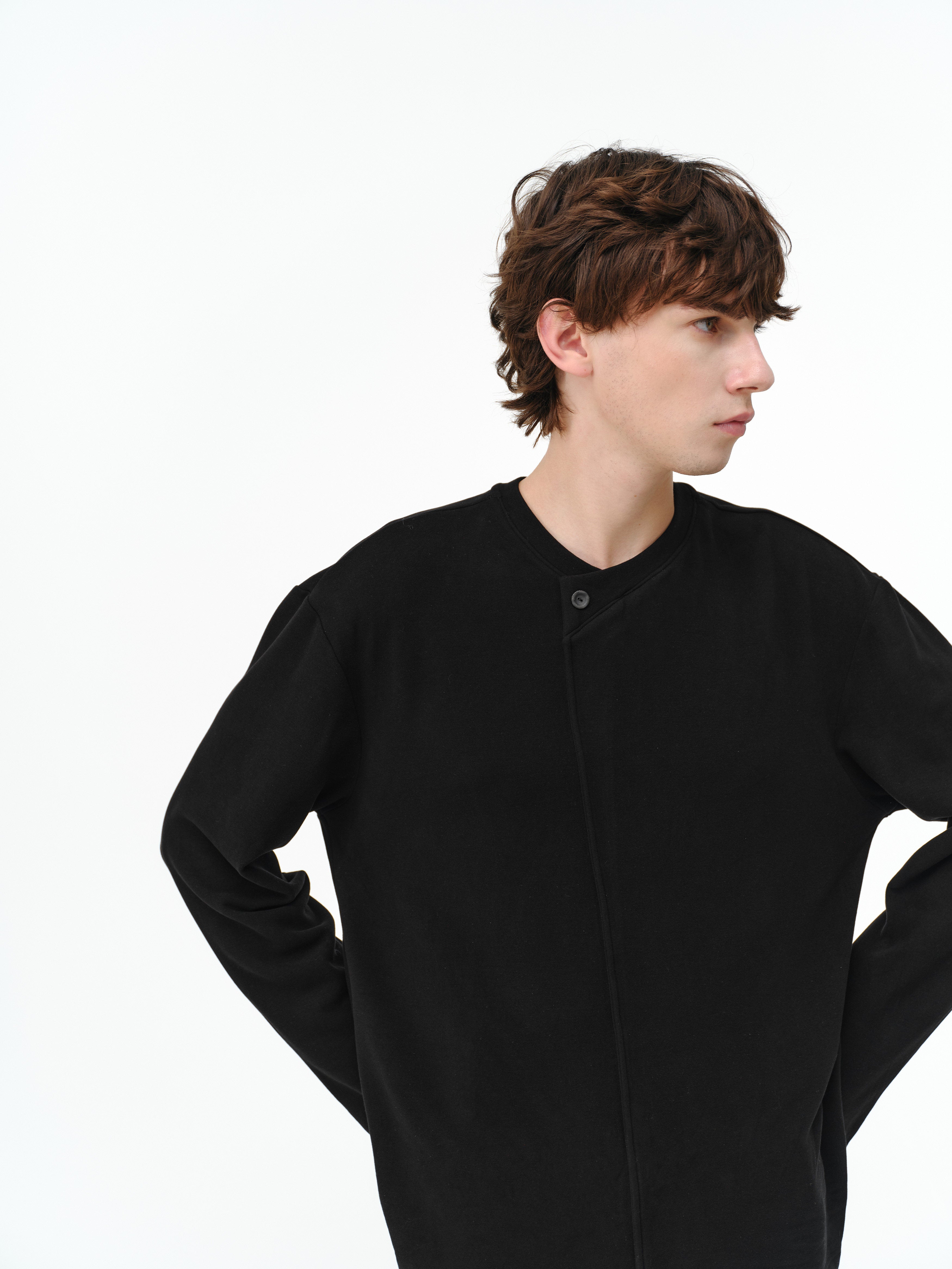 メリノウール混 Vネック ロングスリーブインナー N6370