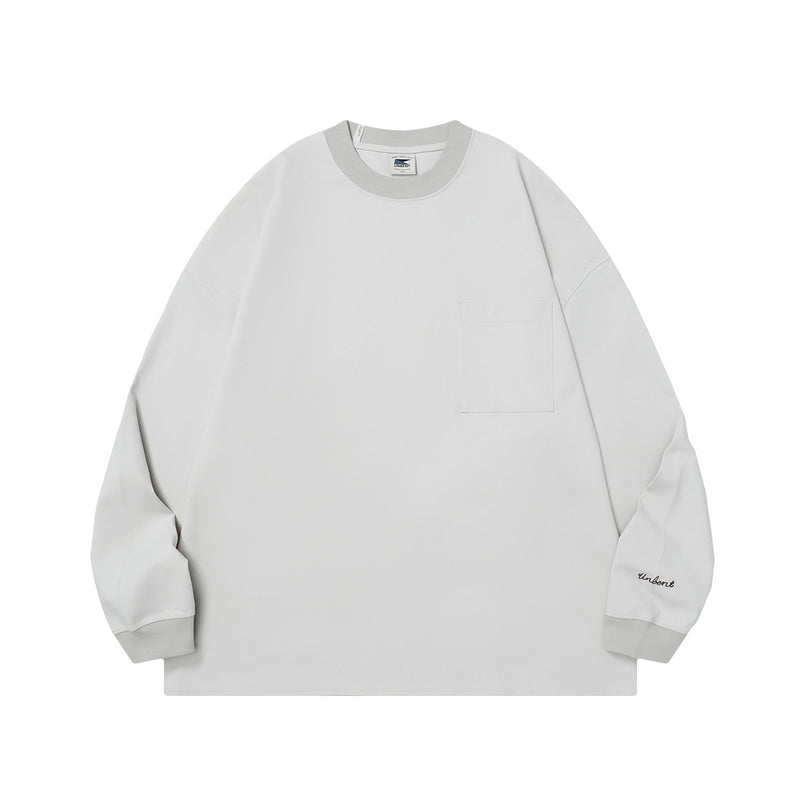 Roman cotton pocket T-shirt / ポケット付きロンT  N4463