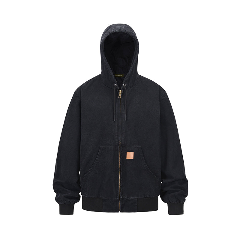 12oz帆布・ヴィンテージ加工・フーデッドデトロイトJK N6163