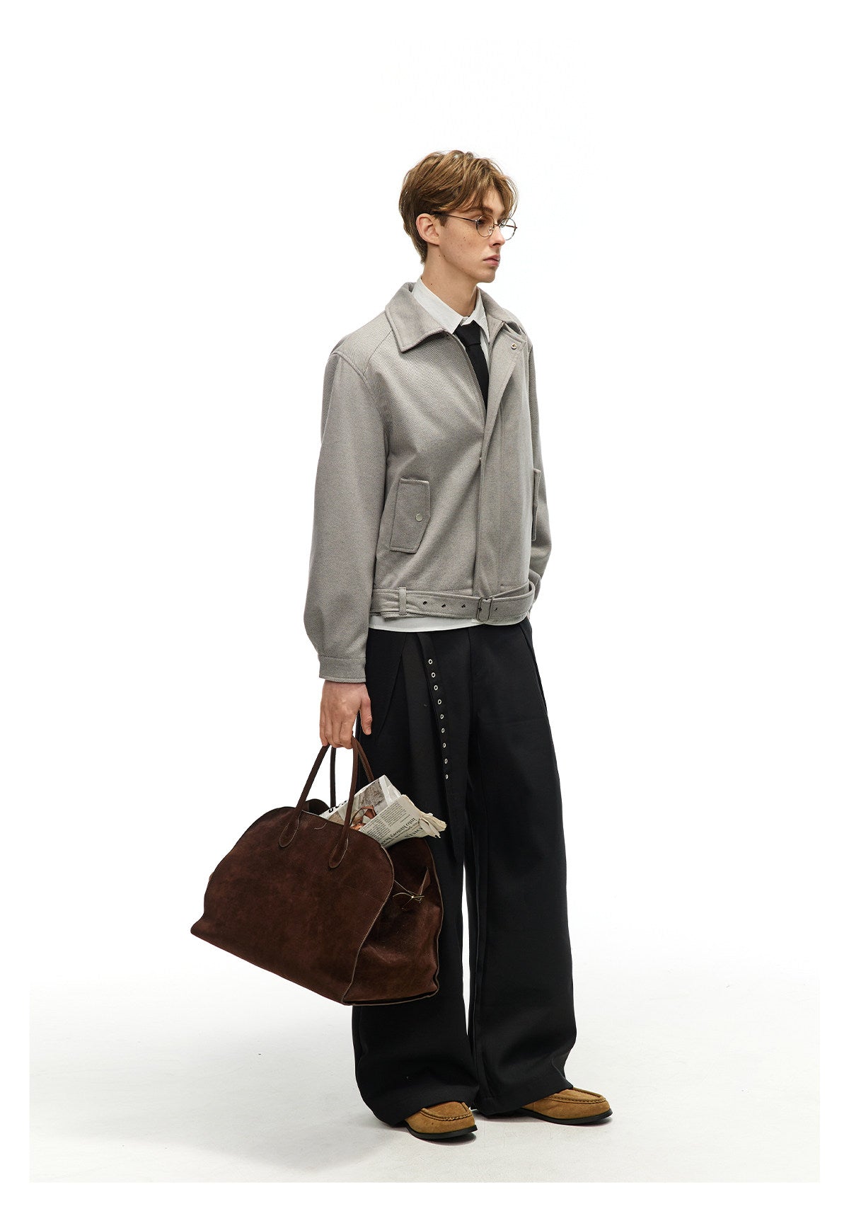 タイディテール フラワーネップ ウールジャケット　N6478