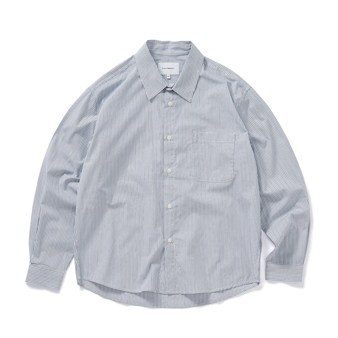 50番手ブロード ビッグストライプシャツ N5840 50番手ブロード ビッグストライプシャツ N5840