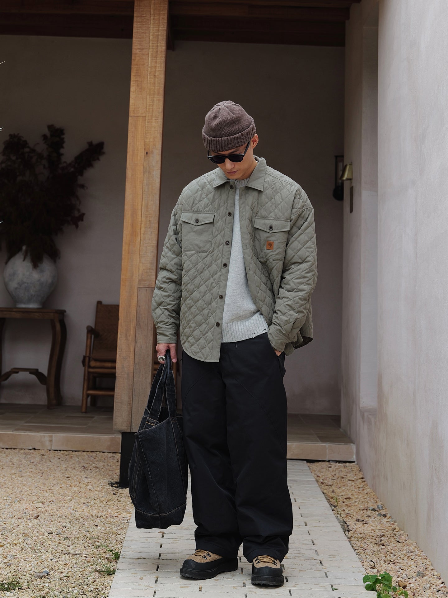 3M中綿 防寒パラシュートワイドパンツ　N6254