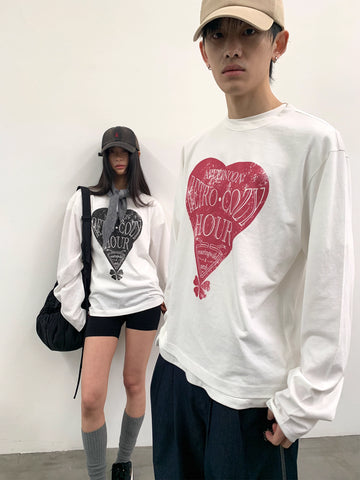 発泡プリント アートハートビッグロンT N5892