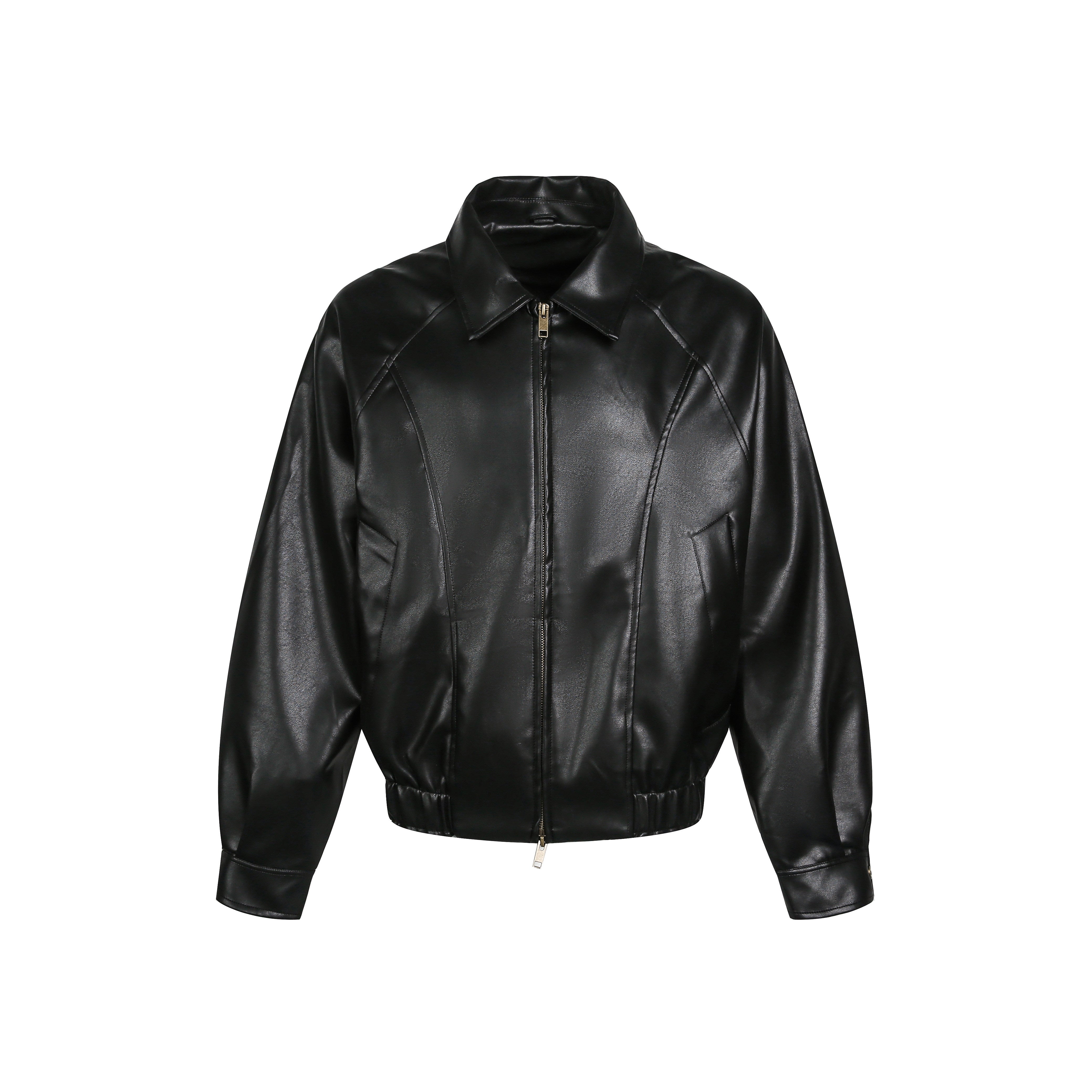 クリーンフィット ダブルジップ レザーライダース　N6350