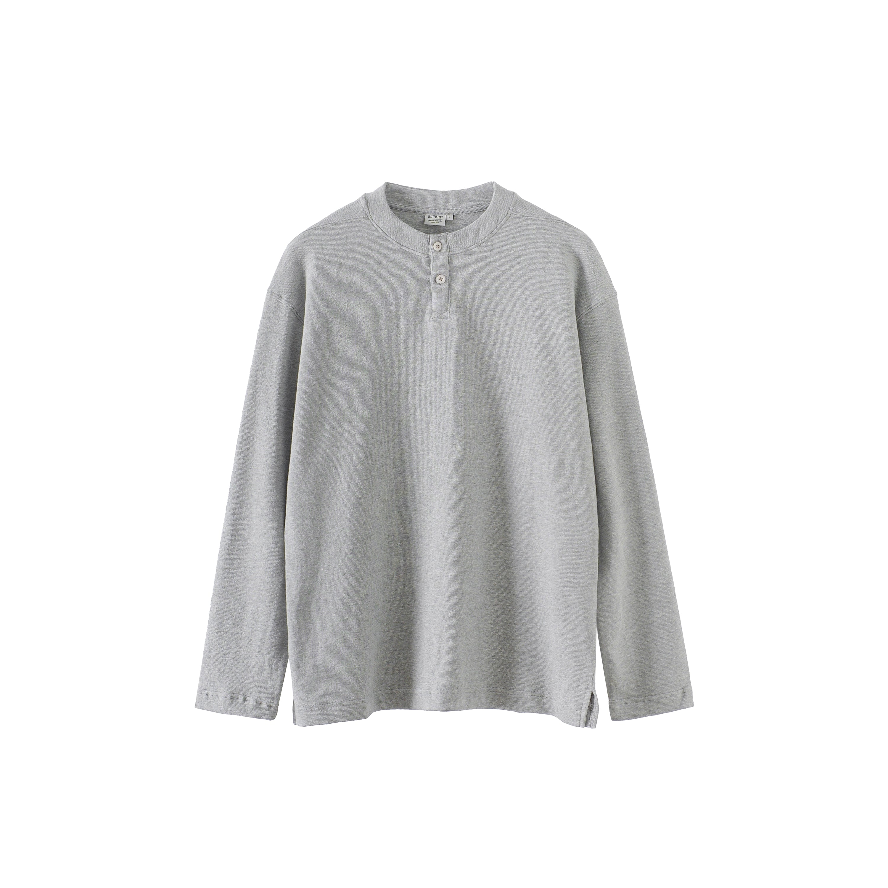 リラックスフィット・ヘンリーネックロンT   N5633