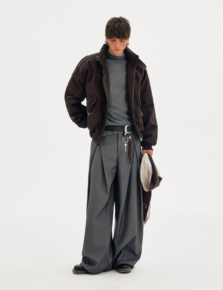 ハイネック90/10ダウン ワイドワークジャケット N6214