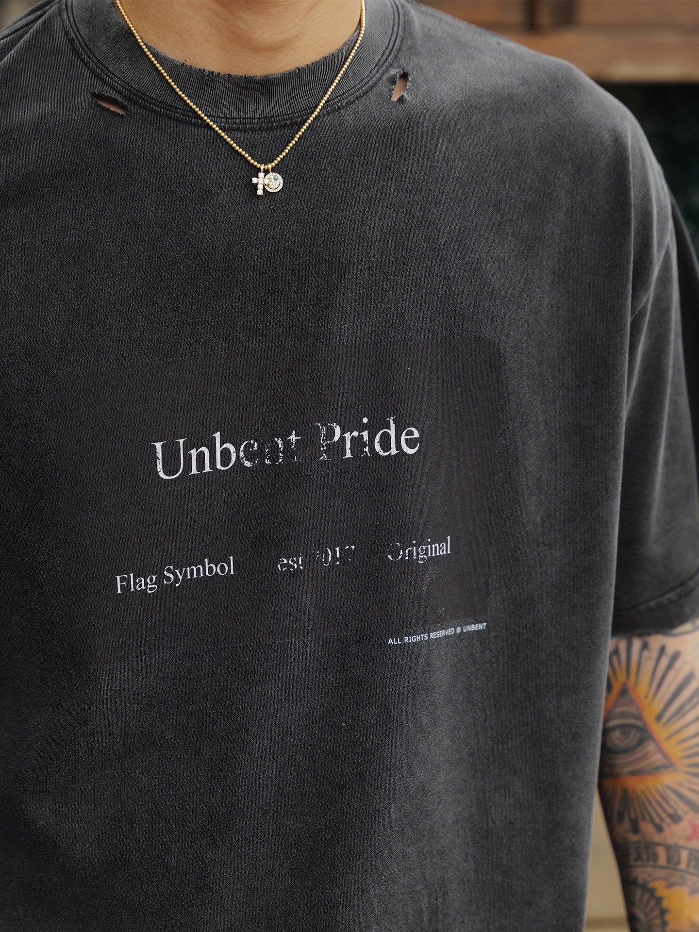 280g サンドウォッシュ ダメージTシャツ　N6905