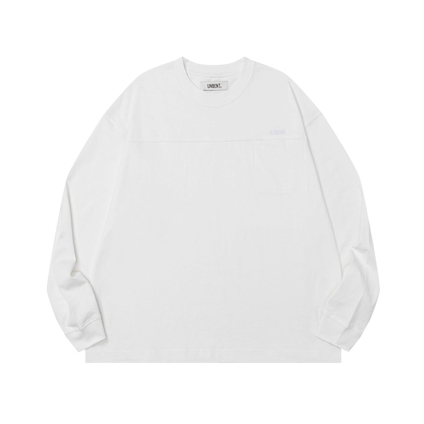 コットン刺繍ポケット ルーズロングTシャツ  N5743