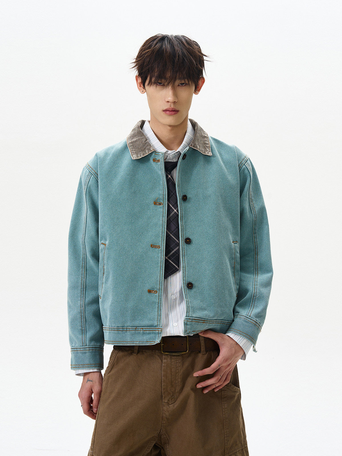 ヴィンテージウォッシュ バーンボクシージャケット　N6612