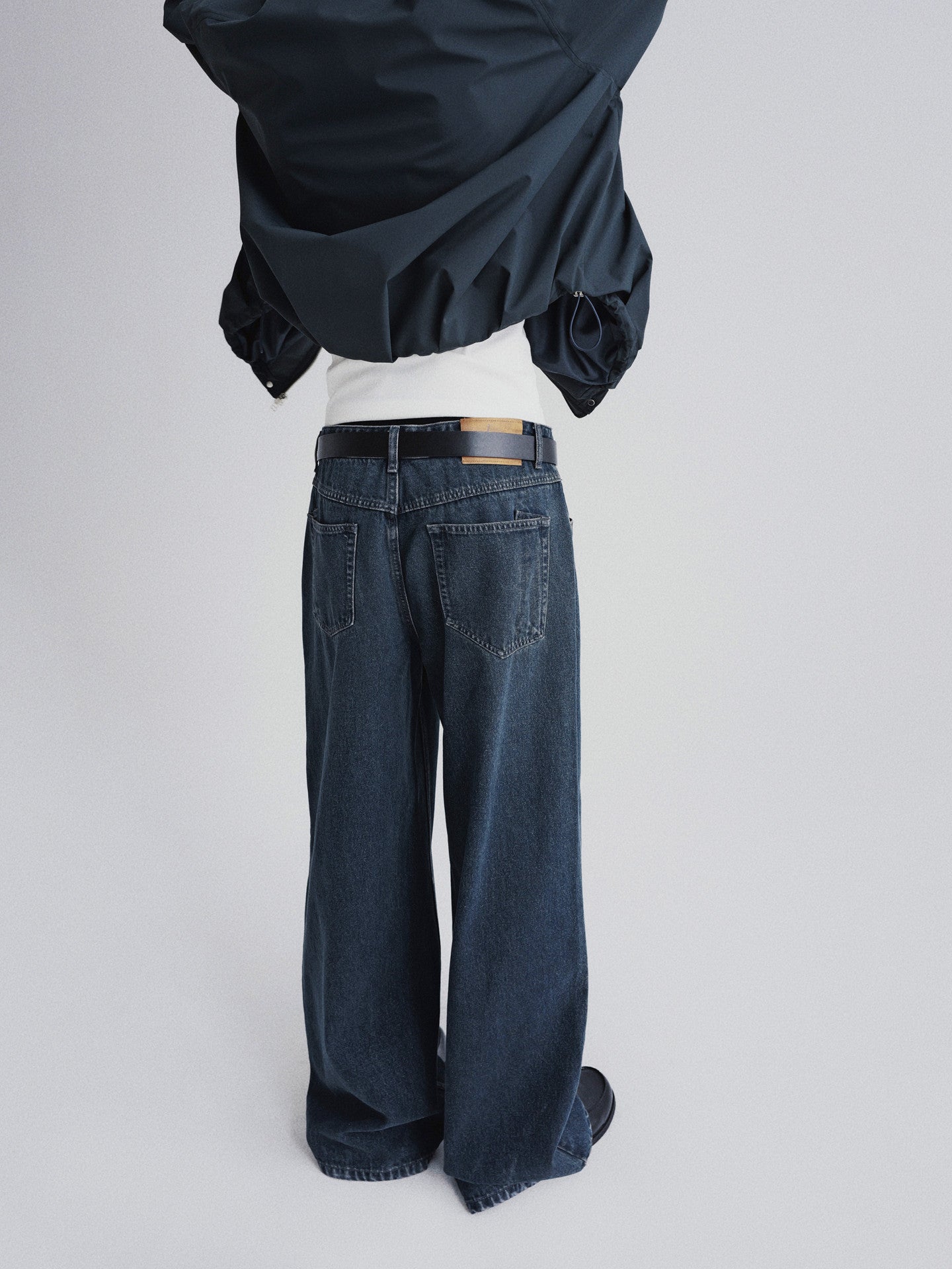 コットンウォッシュワイドデニムパンツ N7259