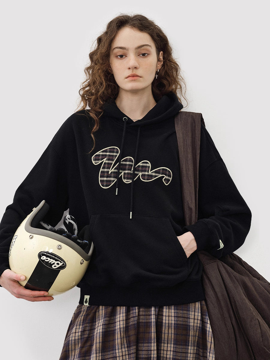 Check logo hoodie   N5842