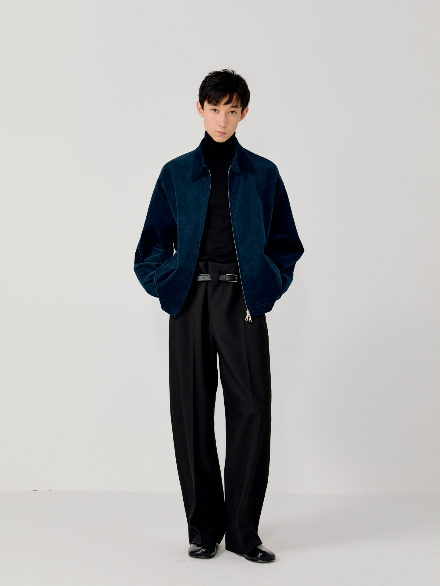 90sウォッシュコーデュロイ バックル襟ワークジャケット　N6313