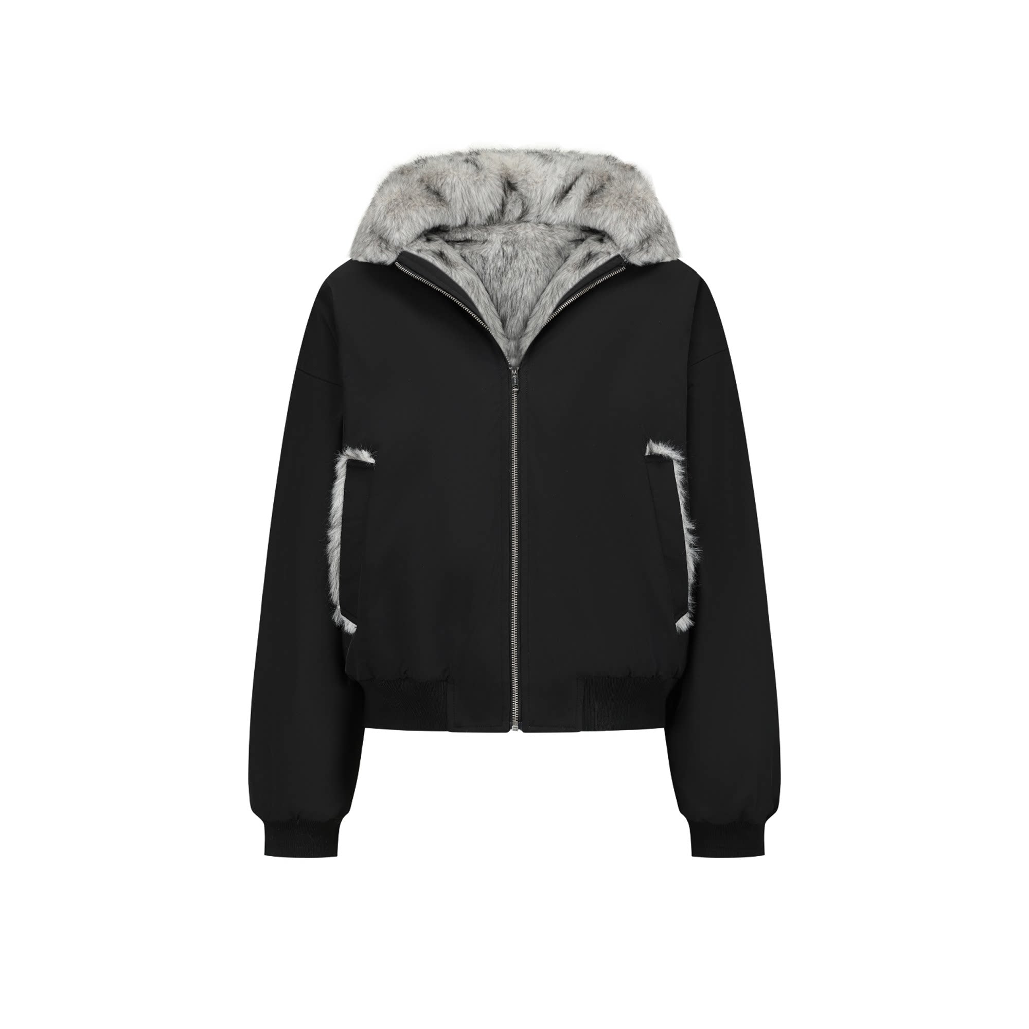 【機能性ウェア】1500g中綿 “防寒”ショートパフジャケット　N6519