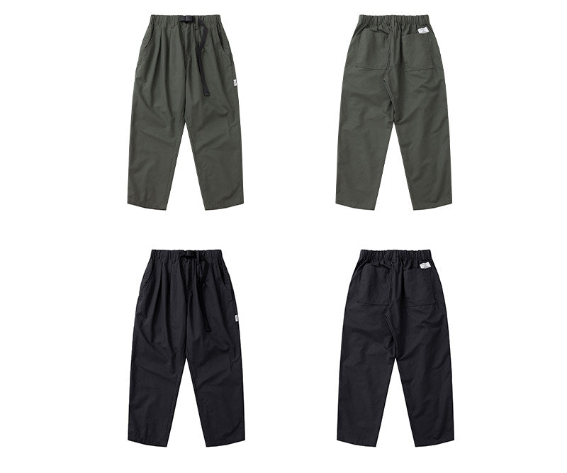 Military-Style Wide Tapered Work Pants N7132