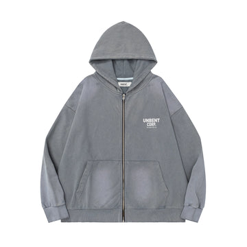 ヘビーウェイト ピグメント加工ジップパーカー N5918