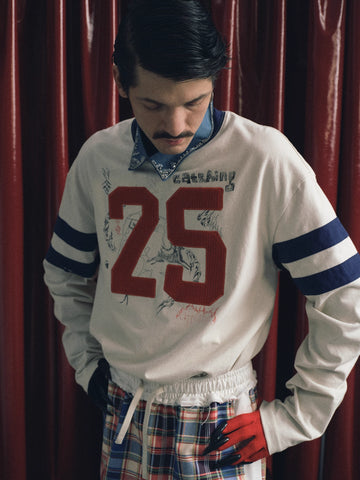 ヴィンテージナンバリングフットボールTシャツ N5979