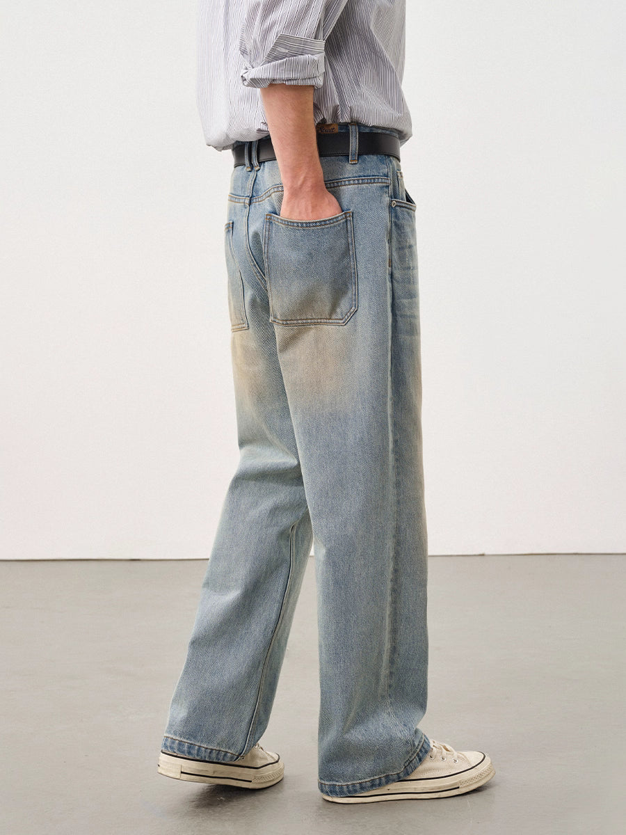 エイジドウォッシュ / 11.2oz ストレートデニム N6132
