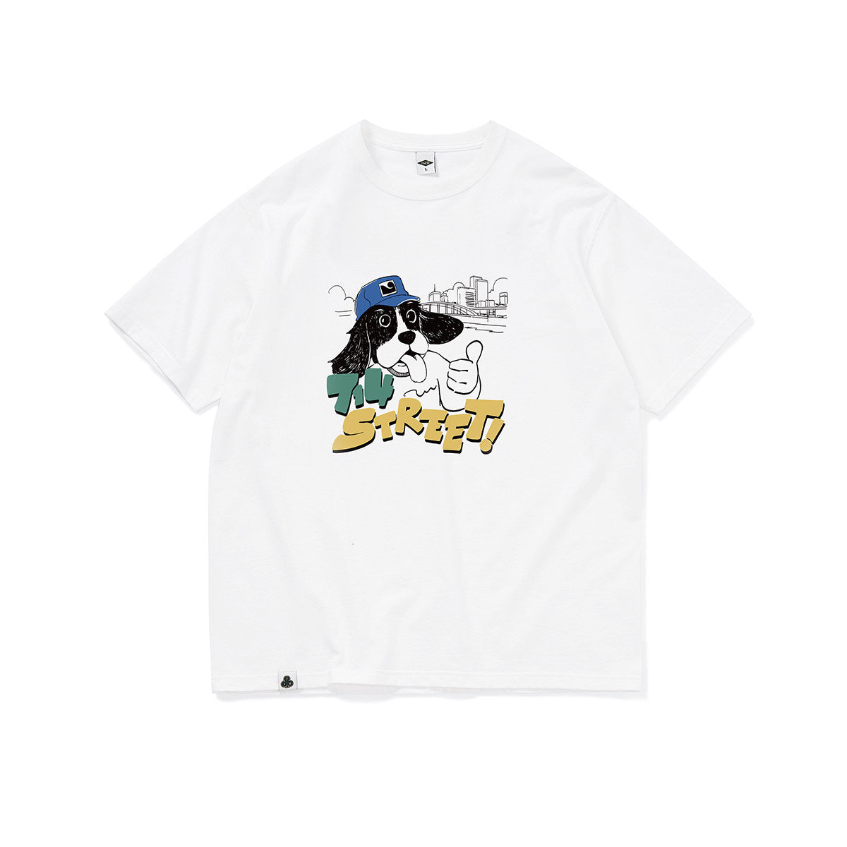 コットン ドッグキャラクター プリントTシャツ　N7089