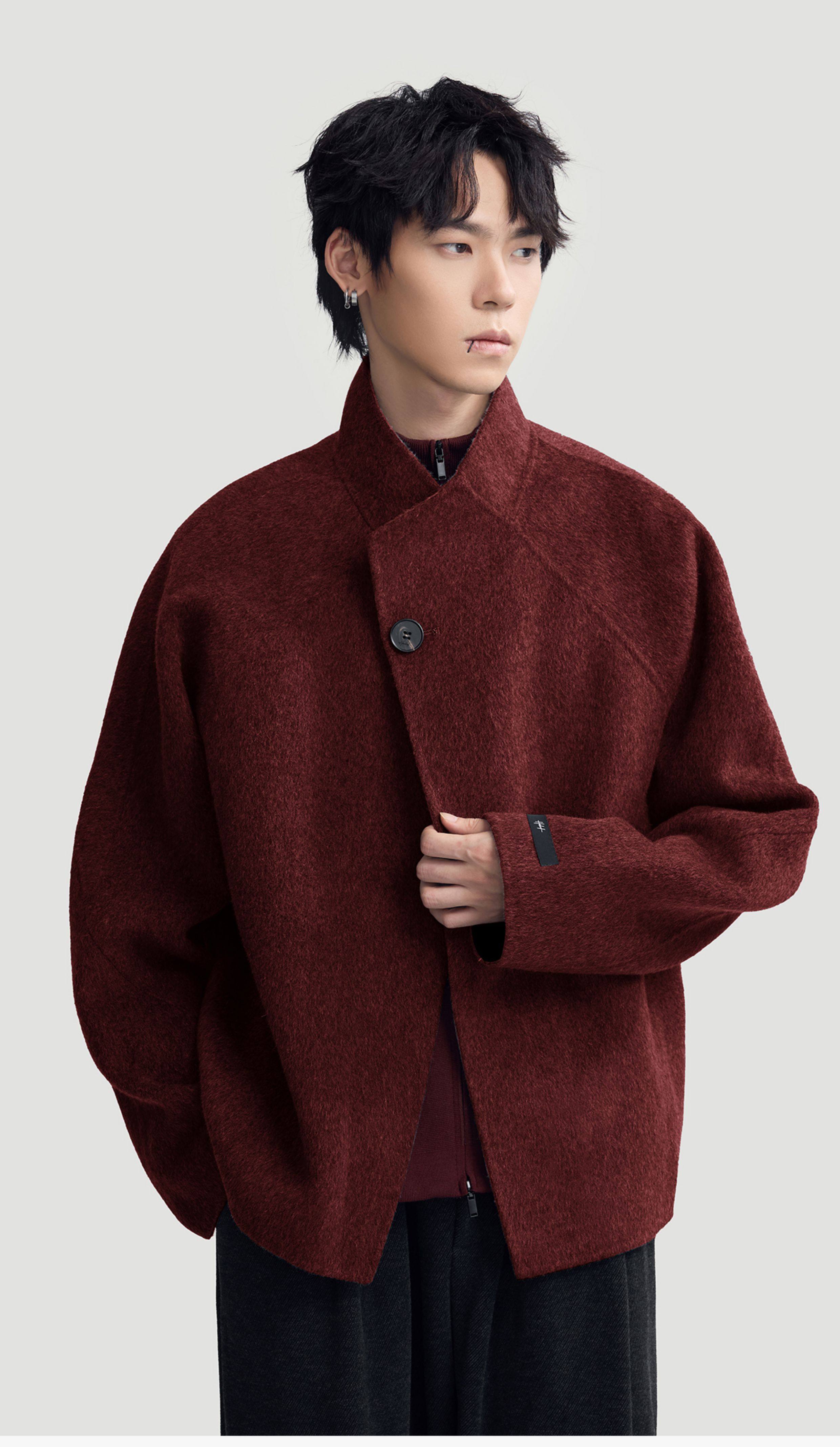 リバーシブル ダブルフェイス ウールコート N6476