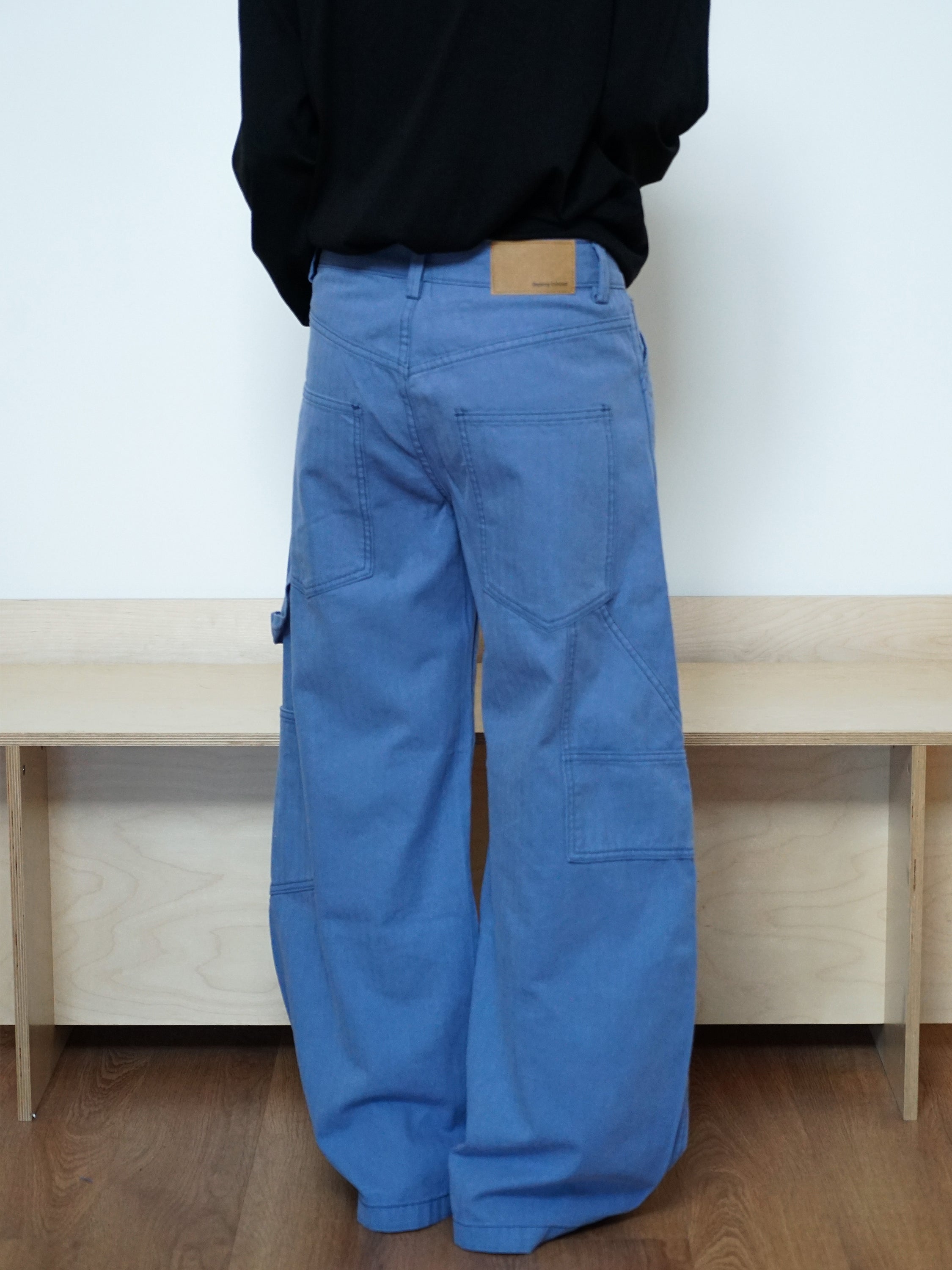 フレンチブルー・3Dカーブ・ワイドレッグデニム N6191