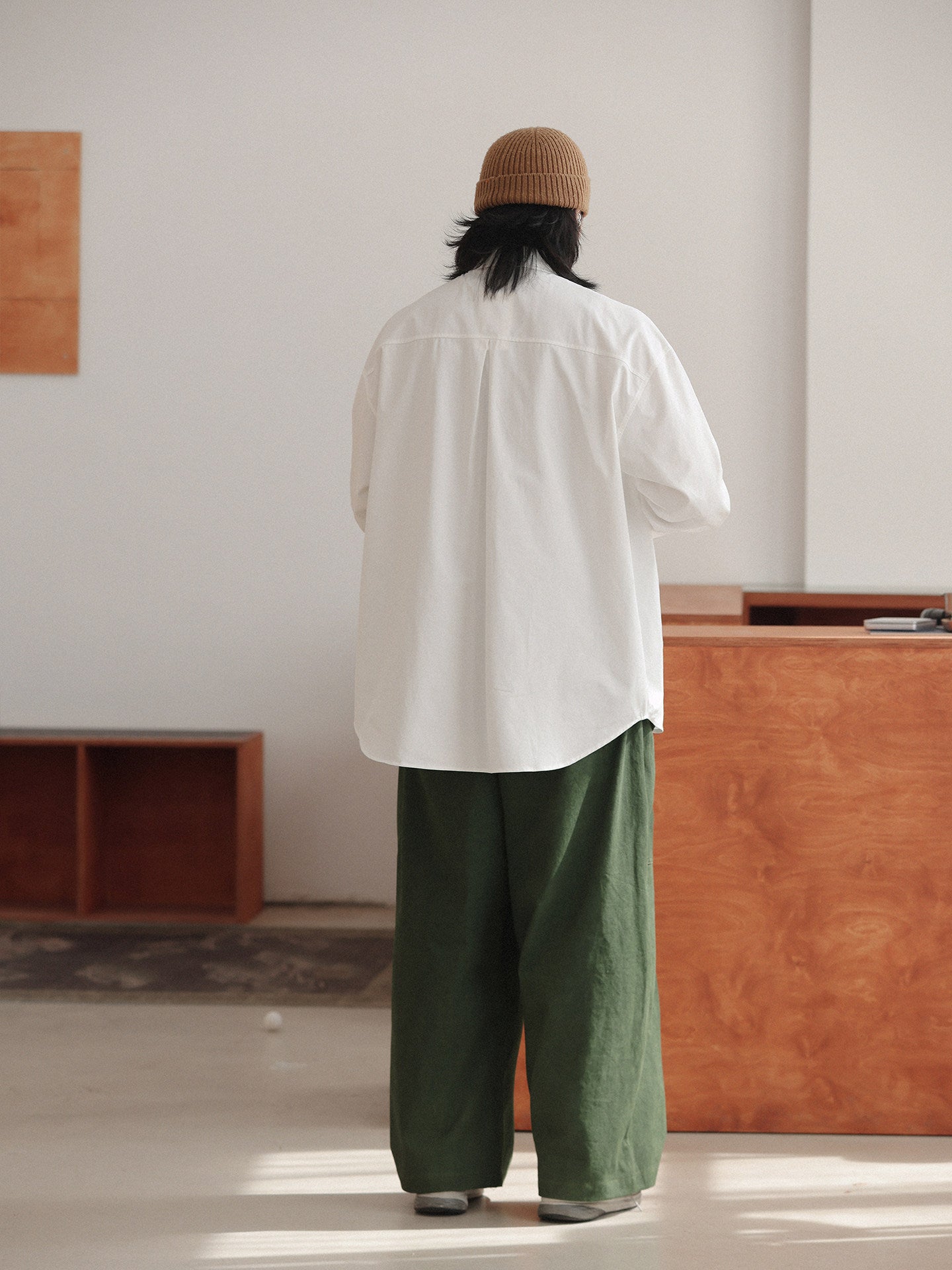 スタッズアクセント ワークシャツジャケット N6724