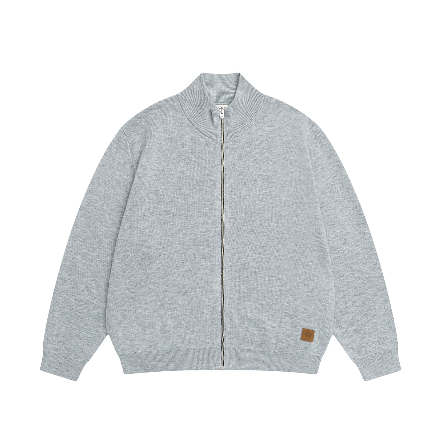 ウール混紡 ダークグレー スタンドカラー ジャケット UJOH｜ウールサージスタンドカラージャケット