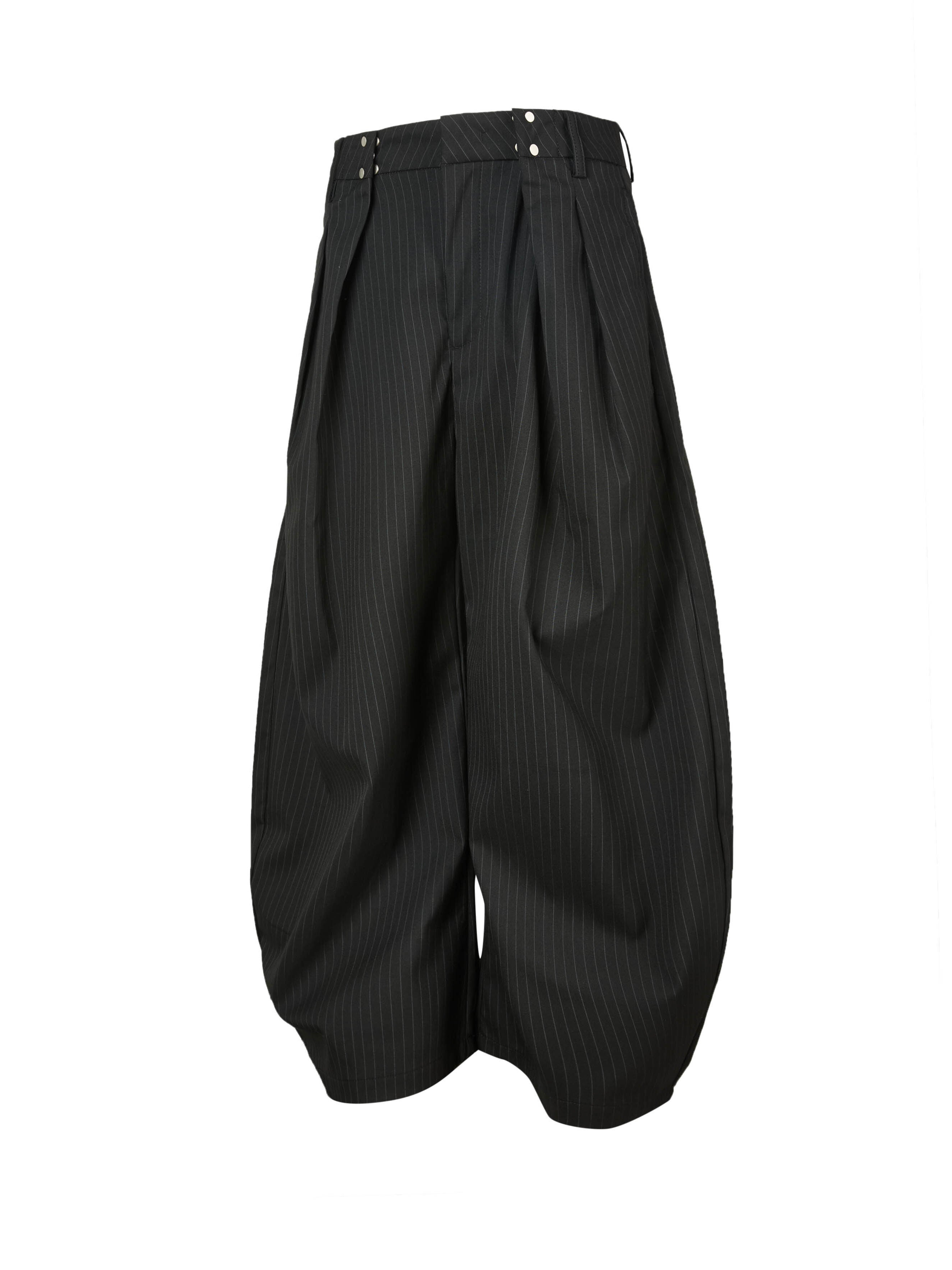 ピンストライプ カーブワイドスラックス　N6802