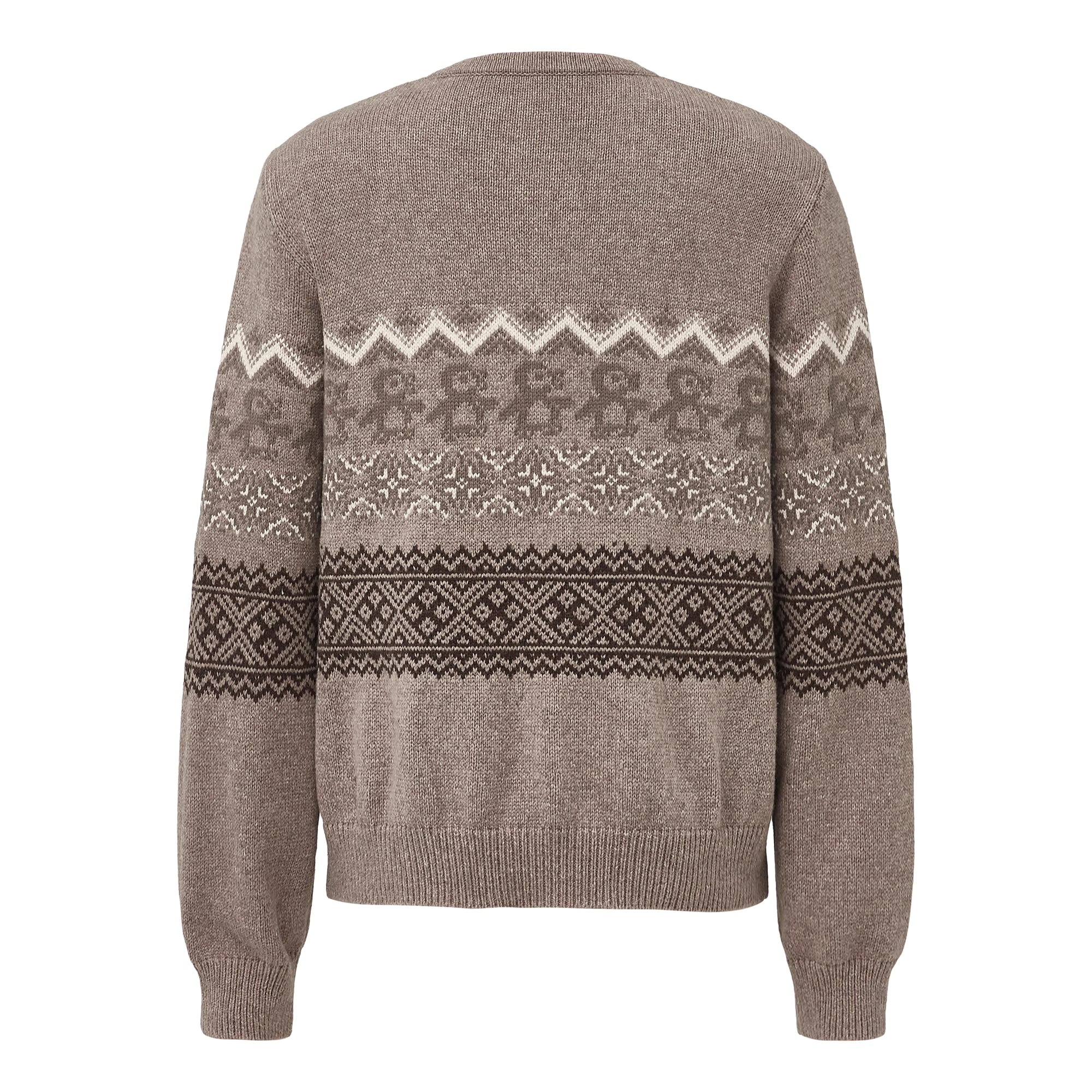 ペンギンモチーフ・フェアアイルヘンリーニット N6037