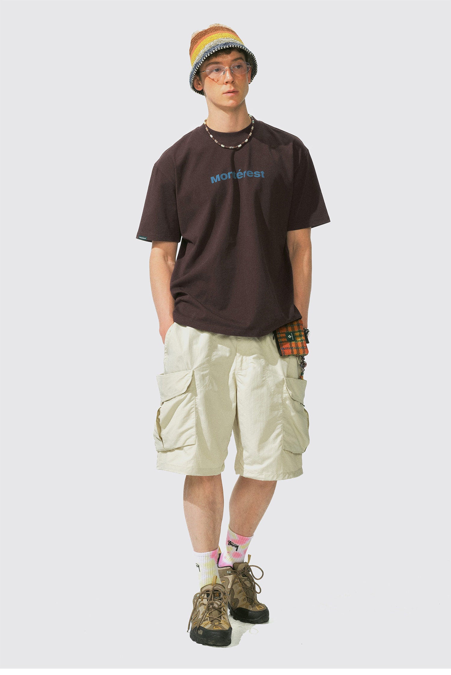 アウトドアロゴ 抗菌速乾 クルーネックTシャツ N7007