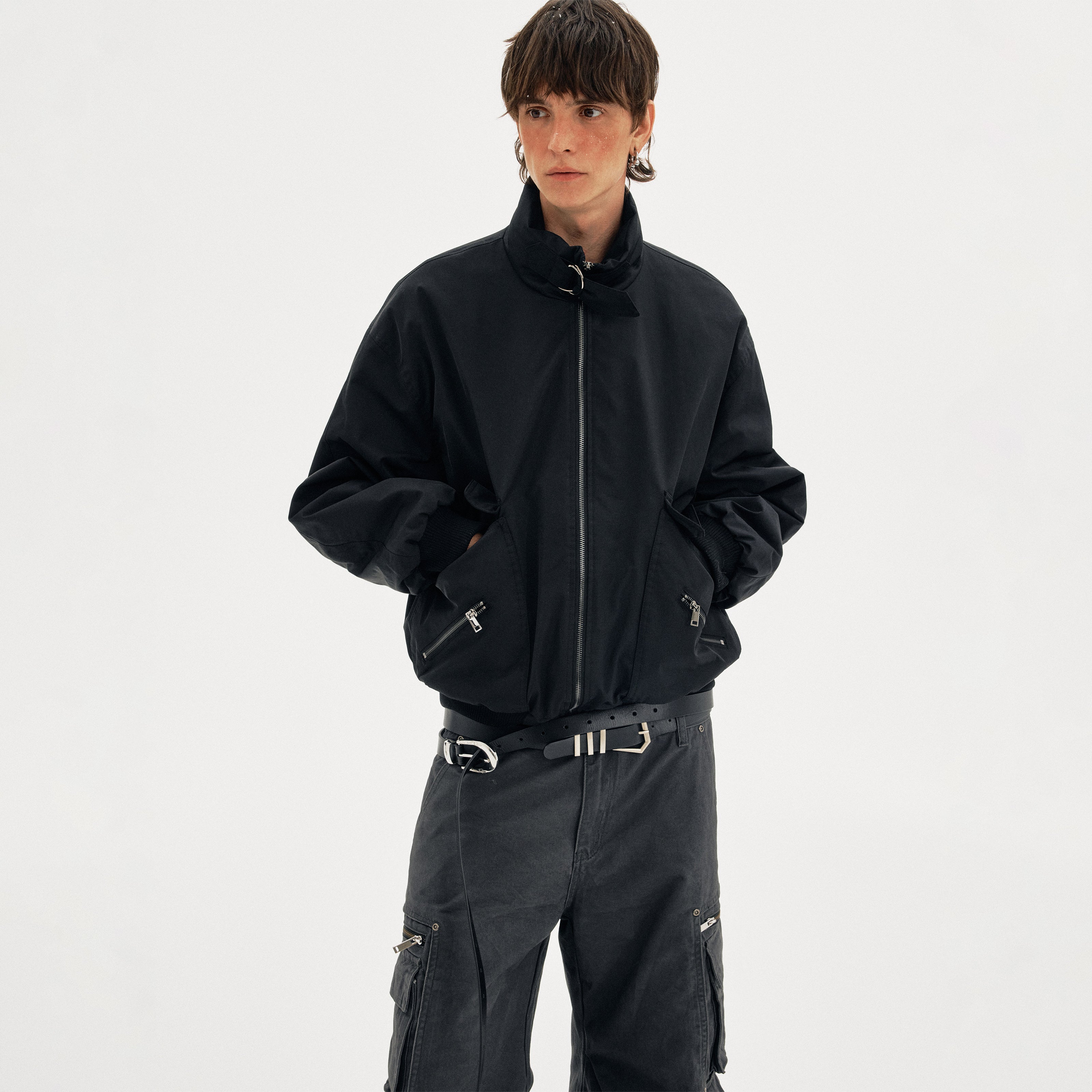 ハイネック90/10ダウン ワイドワークジャケット N6214