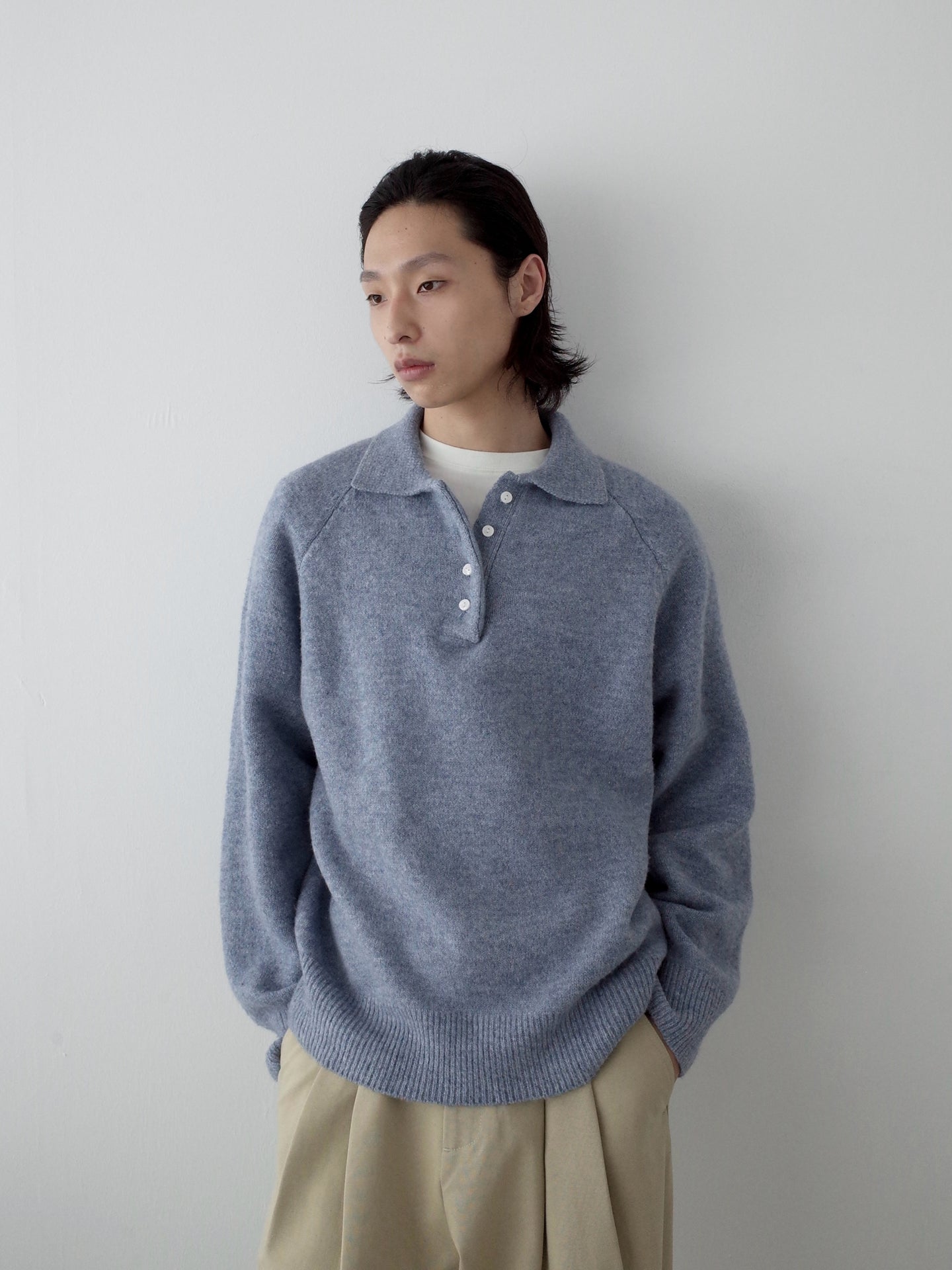 シャギーPoloニット オールドマネーリラックス N6298