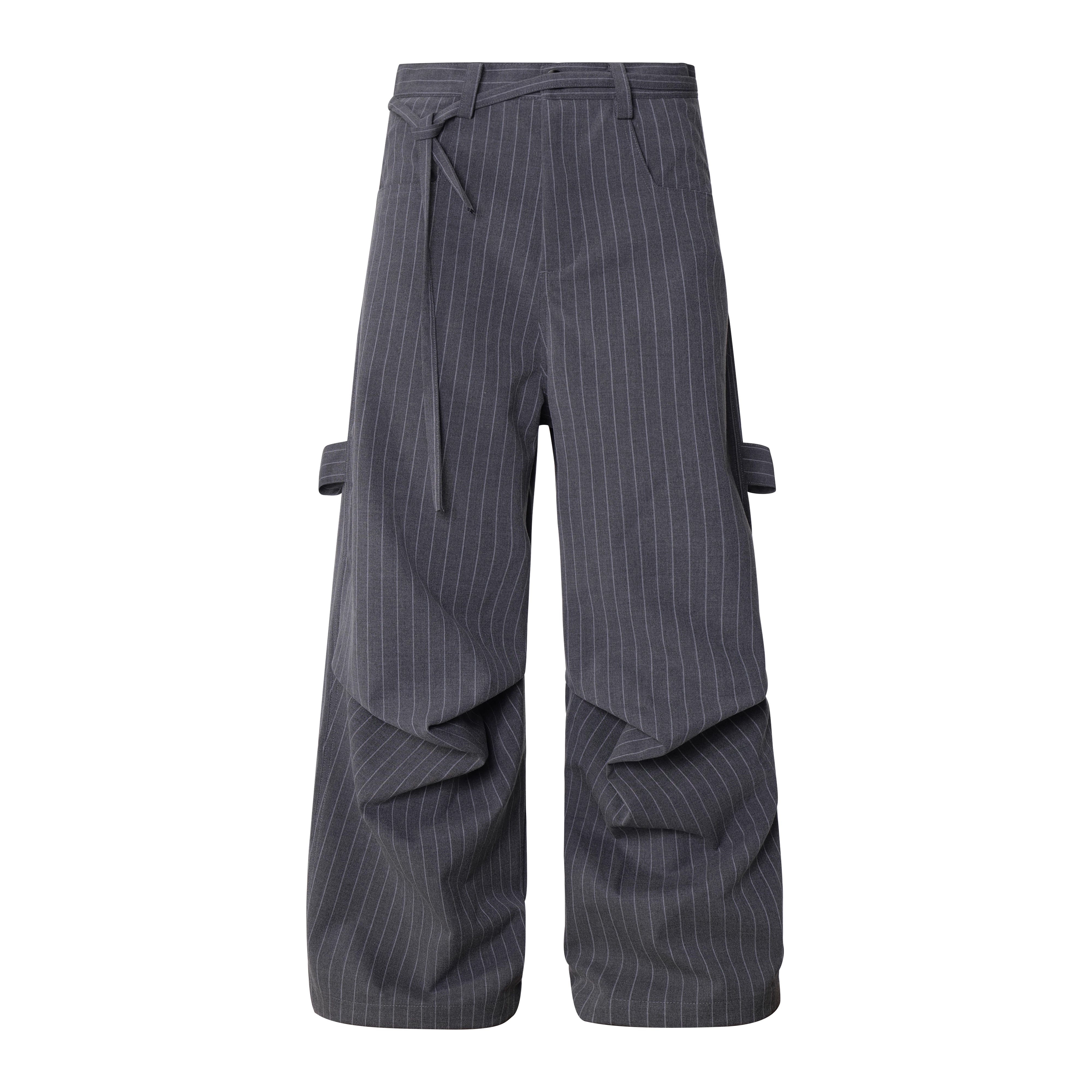 340G ピンストライプスラックス　N6108